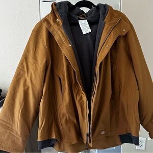 Dickies Duratech Active Duck JacketBrown Performance Jacket Rugged Canvas Design